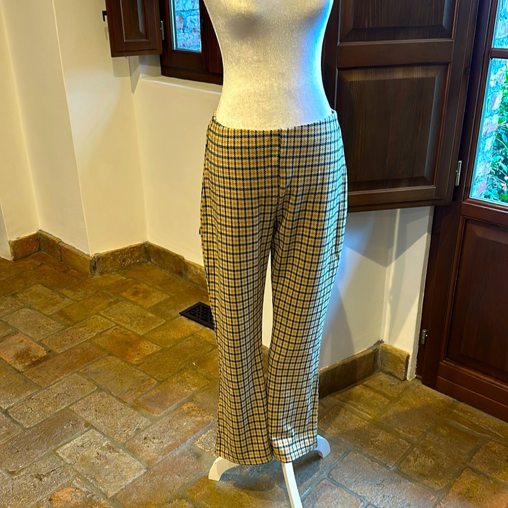 Vintage style plaid pants